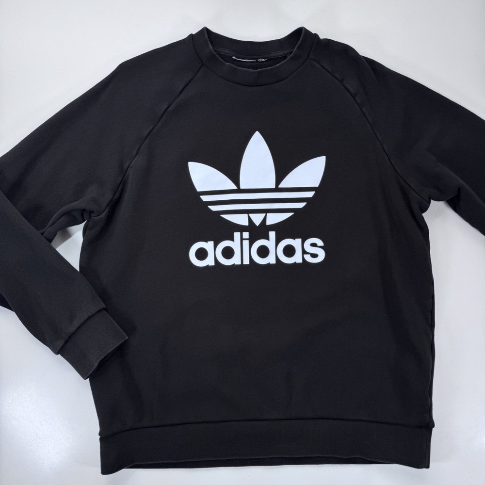 ADIDAS Originals Outerwear Trefoil Crew Sweatshirt Pullover Crew Neck Logo Med